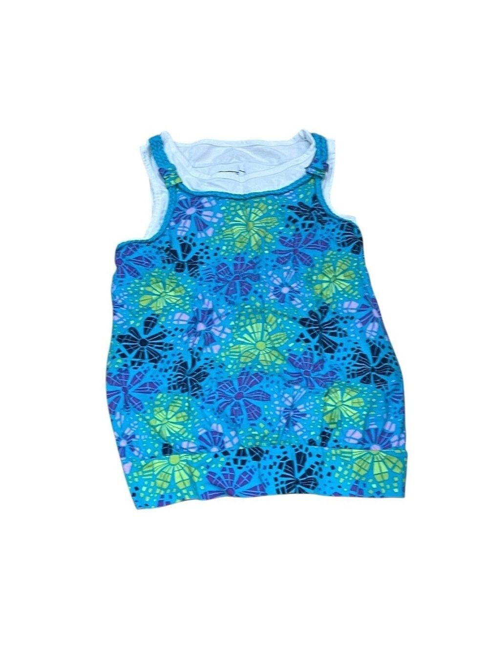 Jenni by Jennifer Moore Kids Tank Top Blue Green